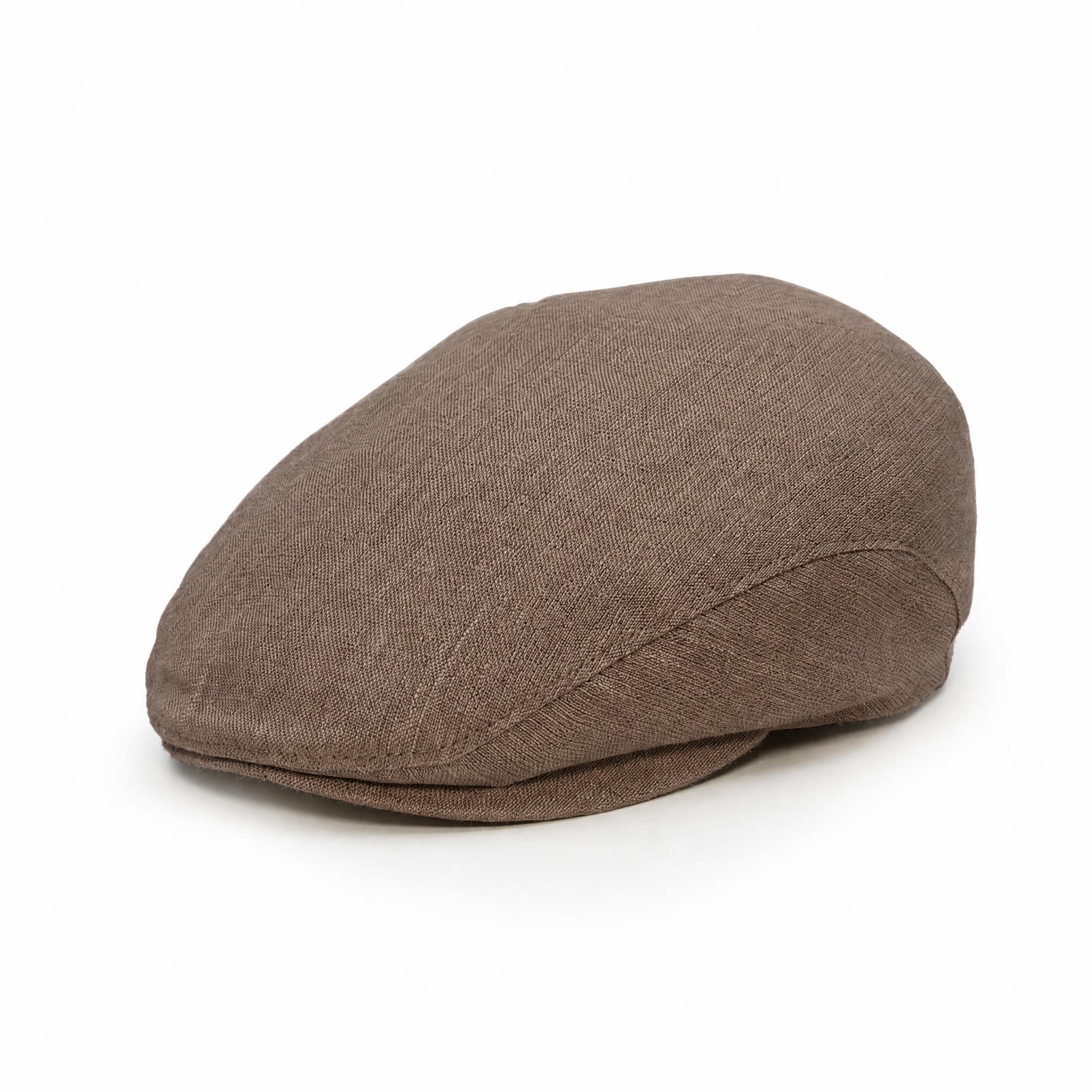 🎁 Mocha Brown - Linen Cap (100% off)
