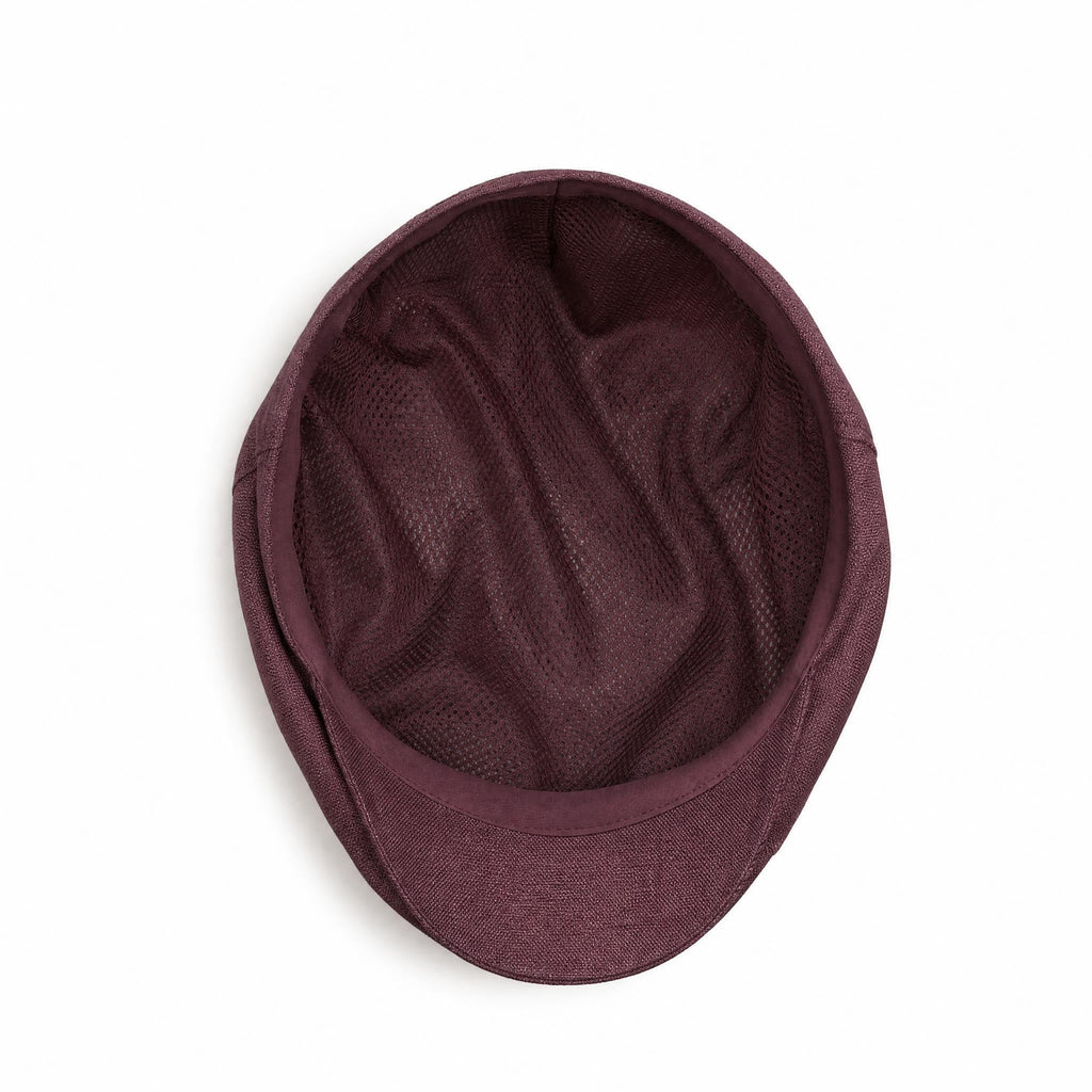 Royal Burgundy - Linen Cap